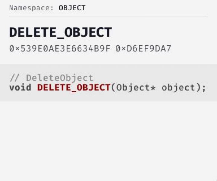 deleteObject