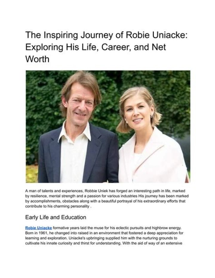 Discover The Fascinating Untold Story Of Robie Uniacke